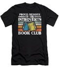 Funny Introvert Book Club Member Introverts Retro Lisa Stronzi T-Shirt