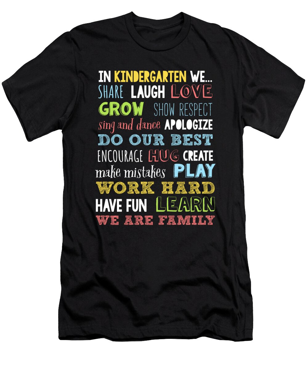 Funny Kindergarten Teacher Cute Appreciation Day Gift Noirty Designs T-Shirt
