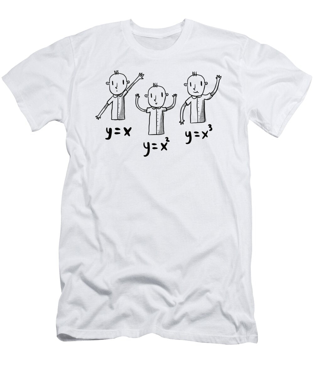 Funny Math Child Y and X Equation Licensed Art T-Shirt