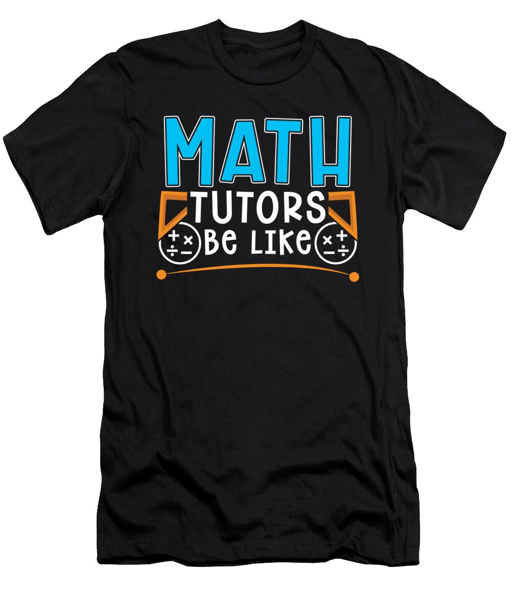 Funny Math Teacher Educator School Education Math Tutor Crazy Squirrel T-Shirt