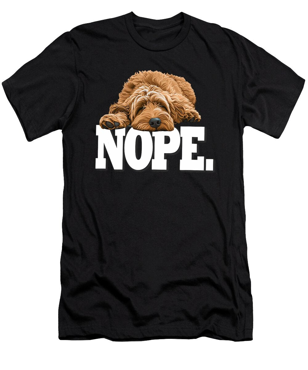 Funny Nope Napping Goldendoodle Doodle Lover Studi Alex T-Shirt