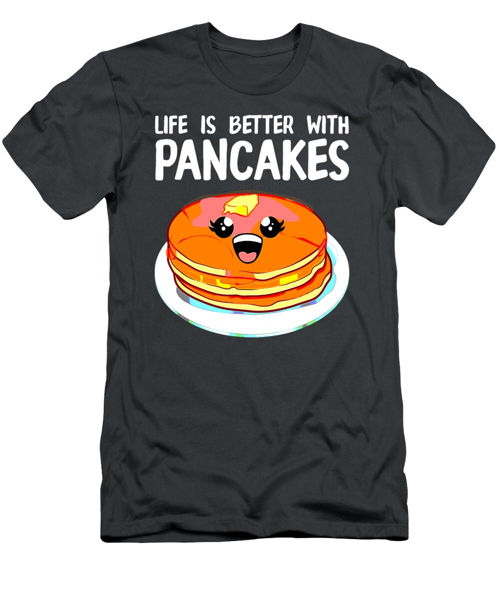 Funny Pancakes Art Men Women Brunch Breakfast Pancake Maker Graedy Rudi T-Shirt