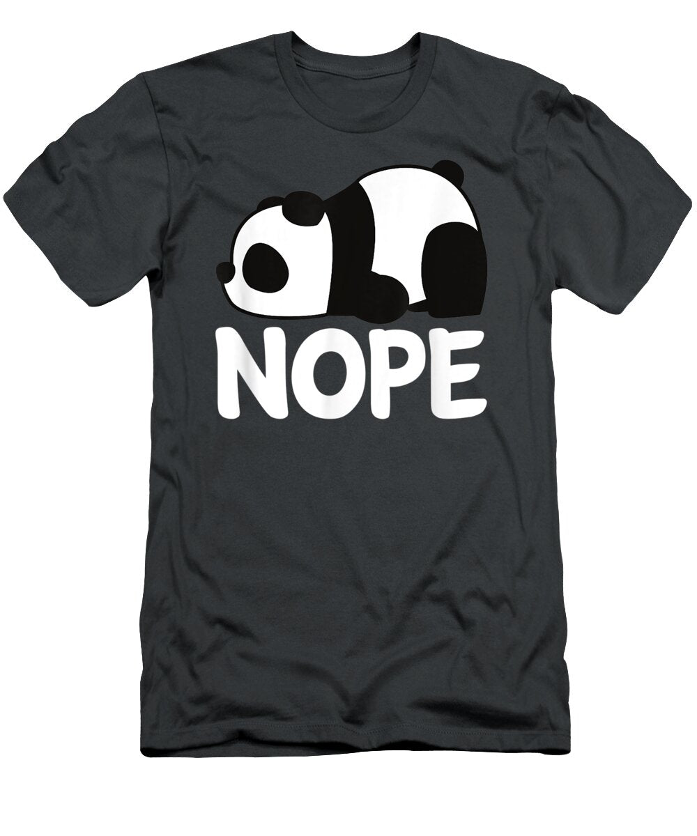 Funny Panda Nope Not Today Lazyleeping Animal Lover Hughie Amayra T-Shirt