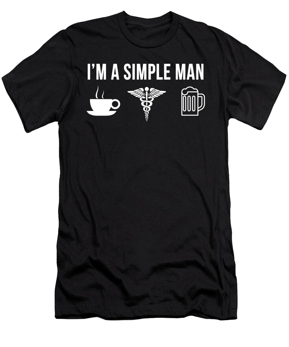 Funny Pharmacist Job Pharmaceutical Career Simple Man Lukas Davis T-Shirt