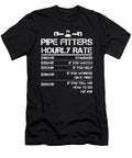 Funny Pipe Fitters Hourly Rate Wrench Men Labor Rate Orange Pieces T-Shirt