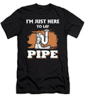 Funny Plumbing for Men Here to Lay Pipe Plumber Eboni Dabila T-Shirt