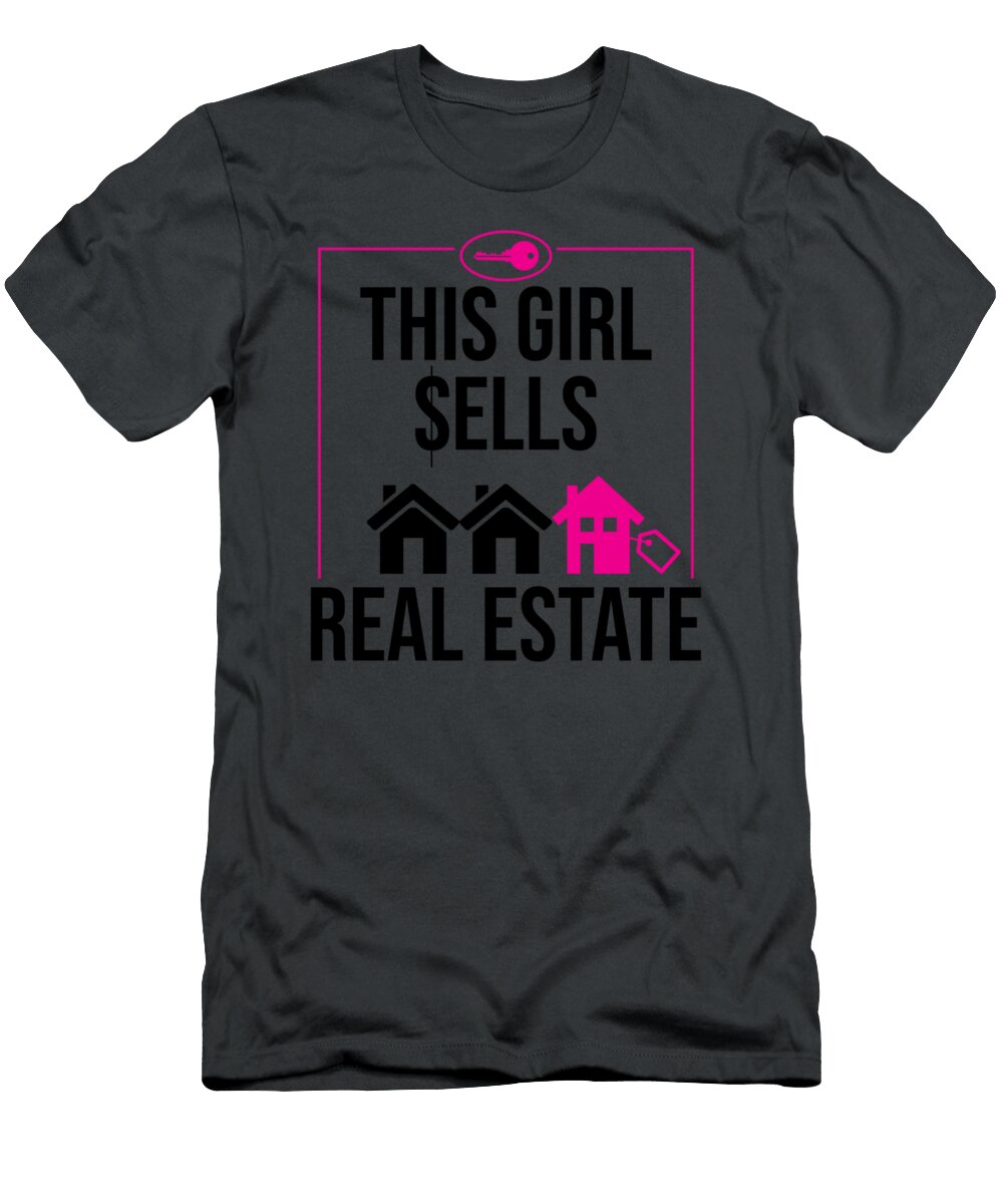 Funny Real Estate Agent Best Women Female Realtor Daraq Jonjo T-Shirt