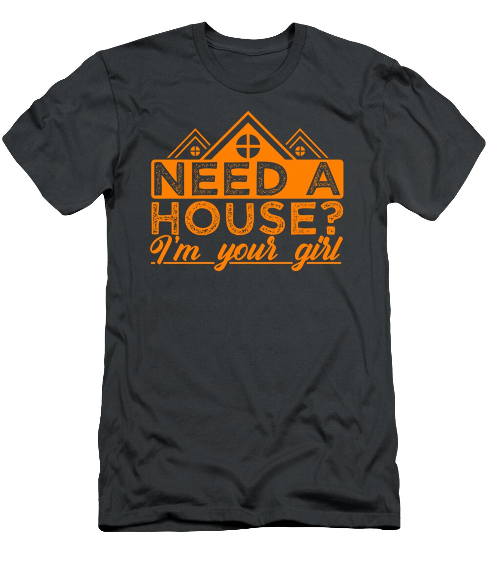 Funny Real Estate Agent for Women Realtor Broker Girls Naliao Leith T-Shirt