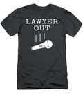 Funny Retired Lawyer Out Mic Drop Retiring Retirement Chrisl Tabit T-Shirt