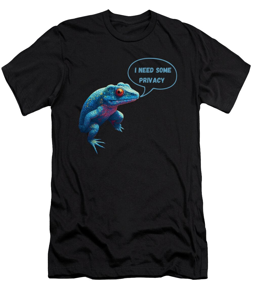 Funny Salamander with Quote Toilet Humor Licensed Art T-Shirt