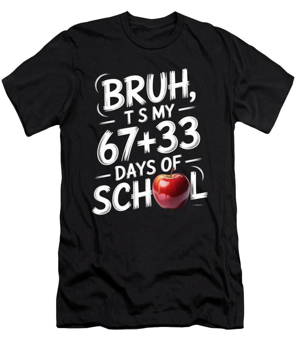 Funny School Countdown Poster Joanna Redesiuk T-Shirt