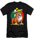 Funny Sombrero English Bulldog Dog Mexico Flag Yah Lishr T-Shirt