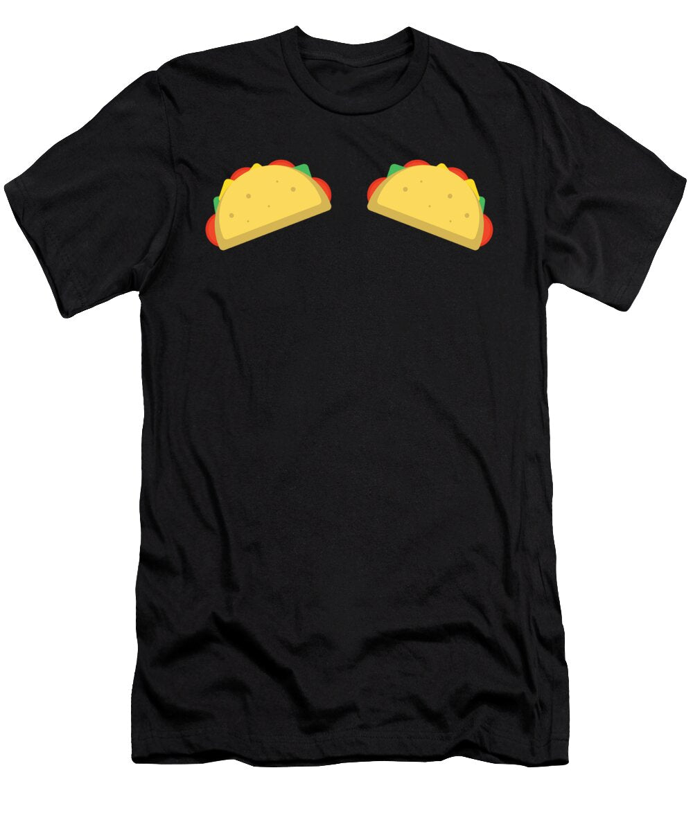 Funny Tacos Boobs Top Bra Print for Mexican Woman Art Frikiland T-Shirt