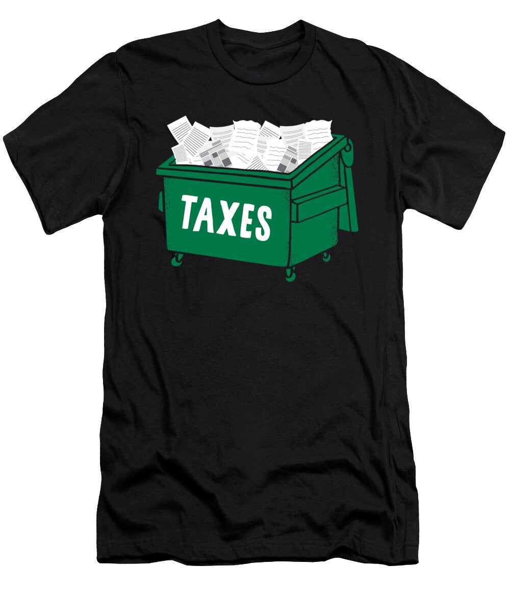 Funny Taxes Dumpsterfire Tax Preparer Me T-Shirt