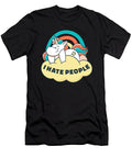 Funny Unicorn on Rainbow with I Hate People Quote Designed By Vexels T-Shirt
