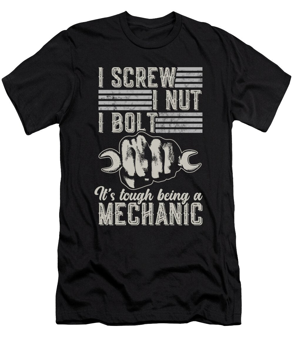 Funny Vintage Mechanic I Screw Nut Bolt Me T-Shirt