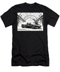 Futuristic Sports Mev Evo Concept Sketch in Architectural Setting Cortez Schinner T-Shirt