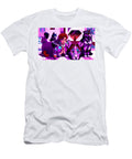 Futuristic Woman with Unique Cats in Neon Cyberpunk Room Jon Fennel T-Shirt