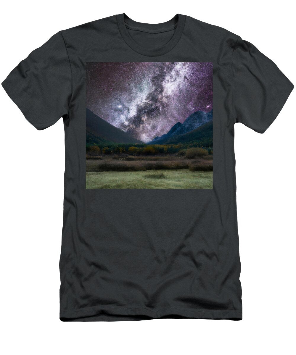 Galaxies Synthwave Grassland Localhost Ai T-Shirt