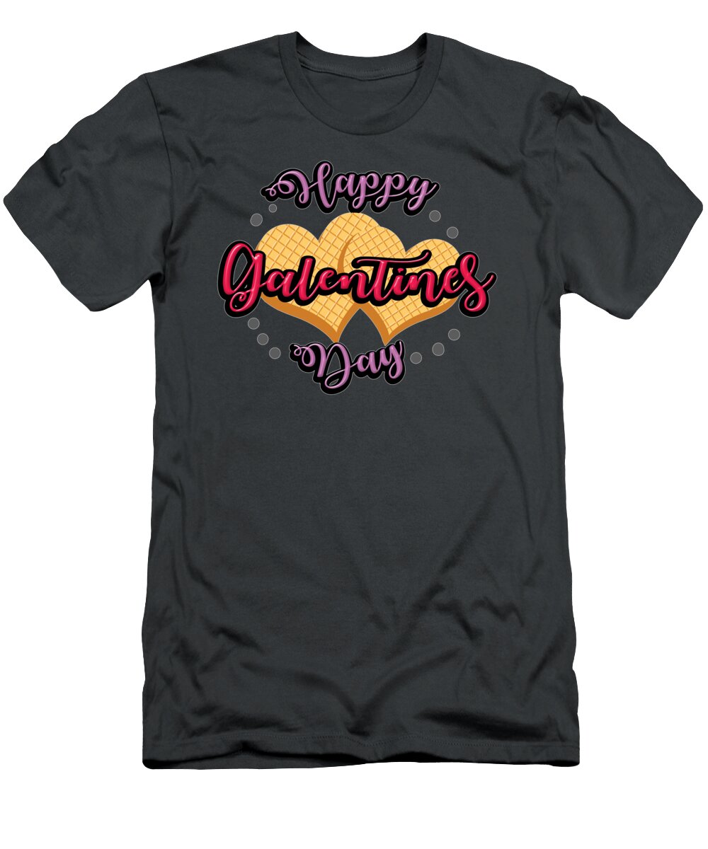 Galentine with Waffles and Girlshappy Galentines Day Finnel Anaiy T-Shirt