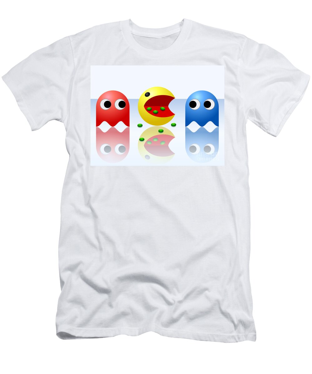 Game Ghost Monsters Pac Man Miroslav Nemecek T-Shirt