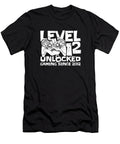 Gaming 12th Birthday Year Old Gamer Level 12 Unlocked Crazy Squirrel T-Shirt
