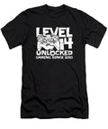 Gaming 14th Birthday Year Old Gamer Level 14 Unlocked Crazy Squirrel T-Shirt