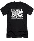 Gaming 5th Birthday Video Year Old Gamer Level 5 Unlocked Crazy Squirrel T-Shirt
