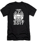 Gaming 7th Birthday Year Old Gamer Video Level 7 Unlocked Crazy Squirrel T-Shirt
