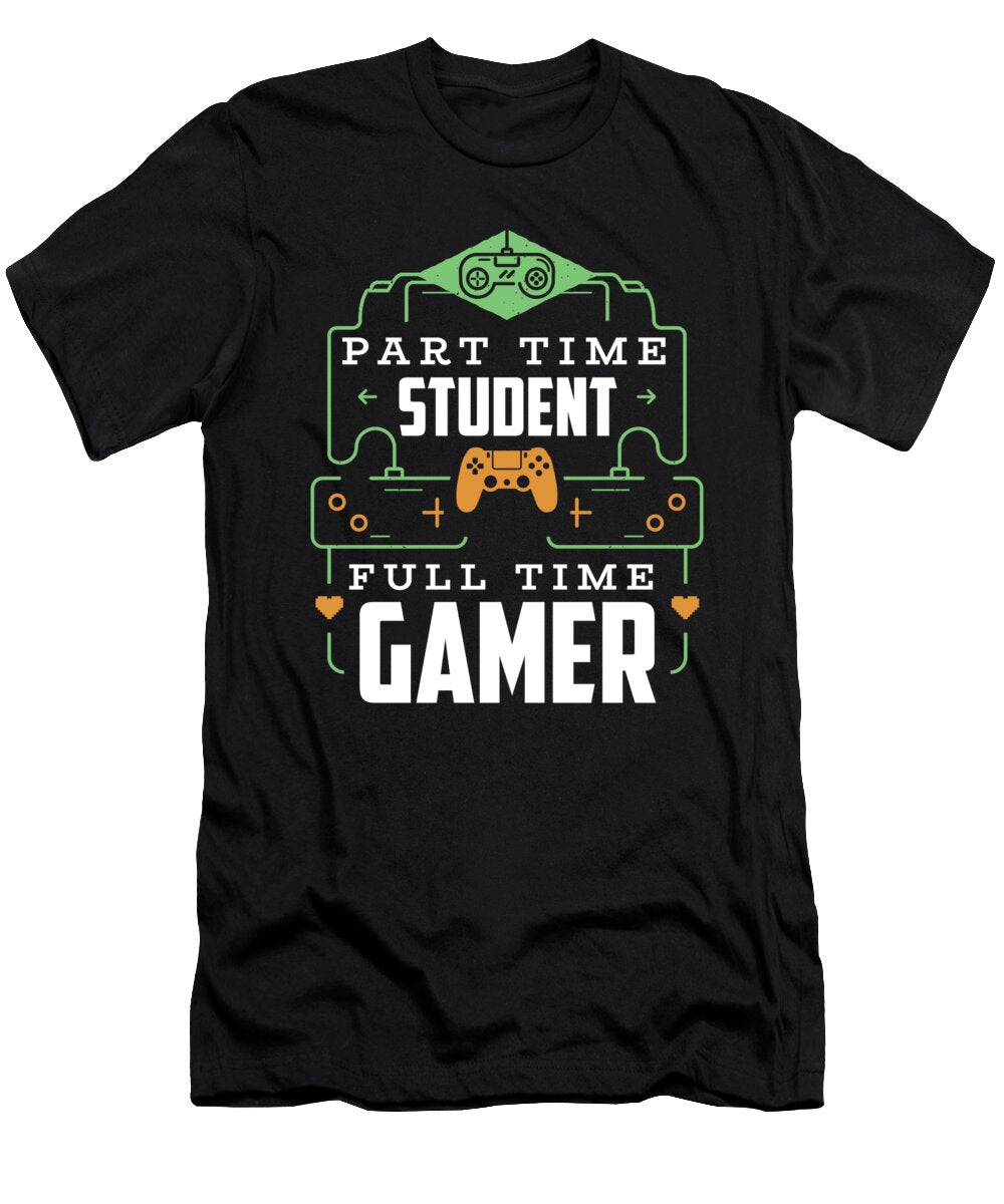 Gaming Student Gamer Video Games Crazy Squirrel T-Shirt