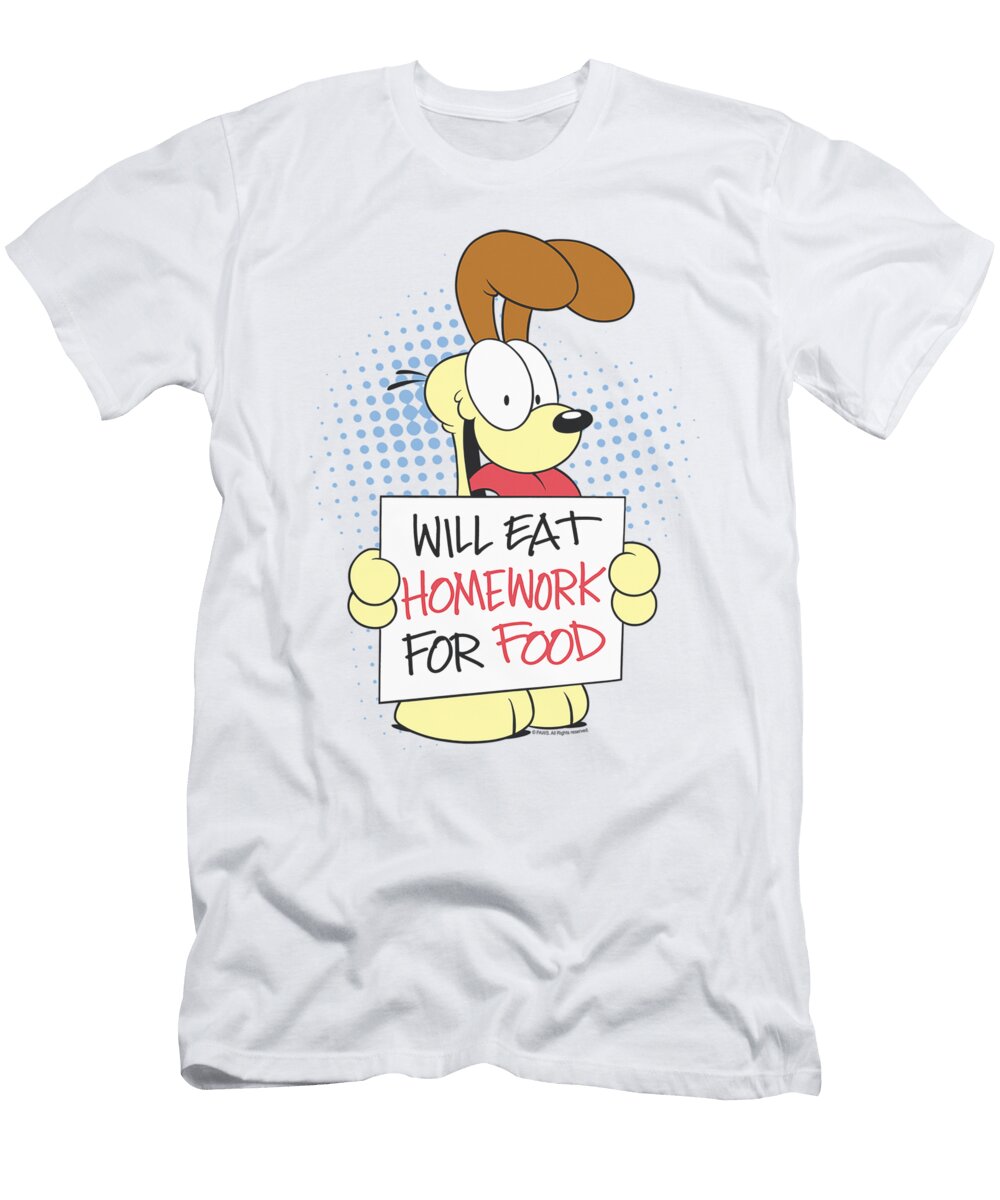 Garfield Odie Will Eat Homework Timothy Oxley T-Shirt