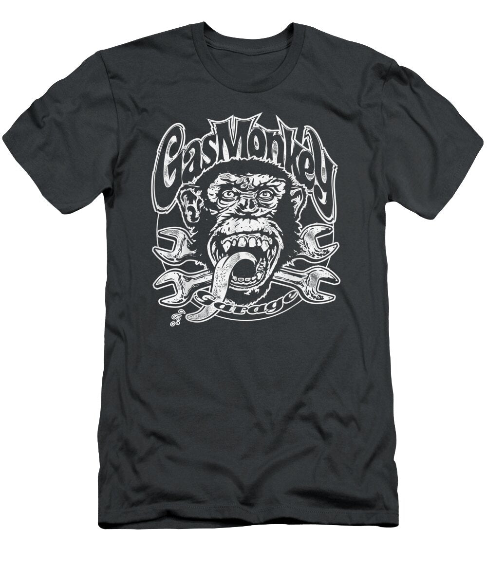 Gas Monkey Garage Monkey Wrench Logo Zahi Dylan T-Shirt