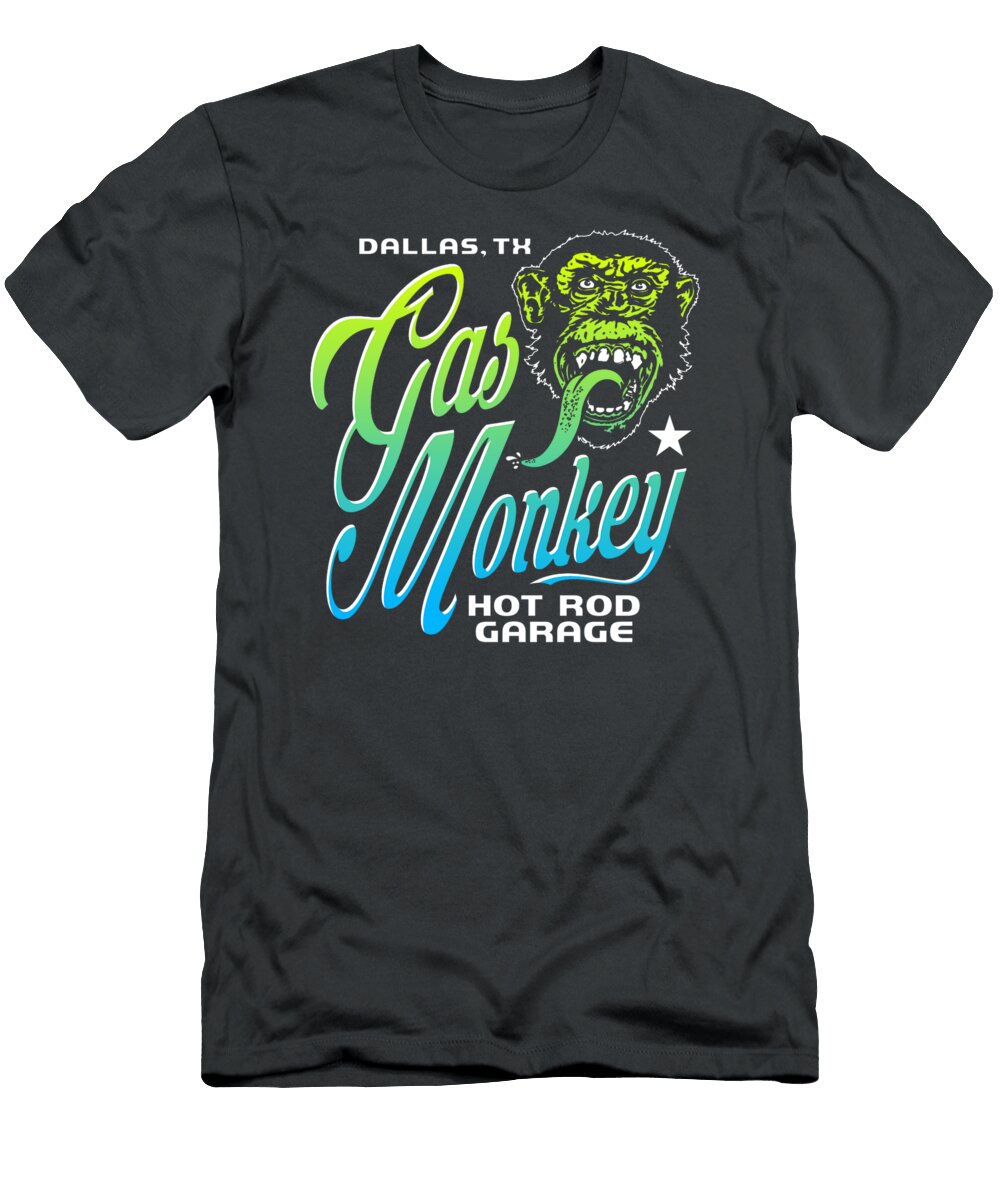 Gas Monkey Garage Neon Gradient Fade Poster Arifk Orlah T-Shirt