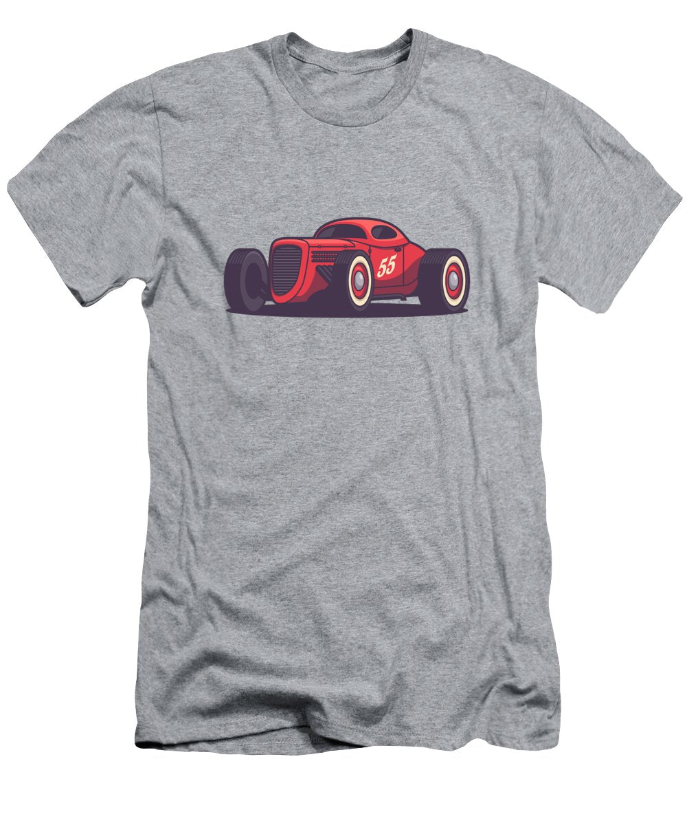 Gaz Gl1 Custom Vintage Hot Rod Classic Street Racer Car Red Ivan Krpan T-Shirt