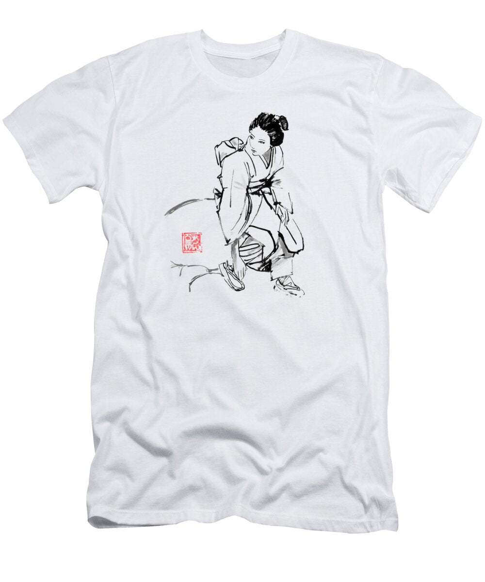 Geisha Watched Pechane Sumie T-Shirt