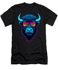 Generated Synthwave Art Buffalo Sunset Cool Ai Maisie Jackson T-Shirt