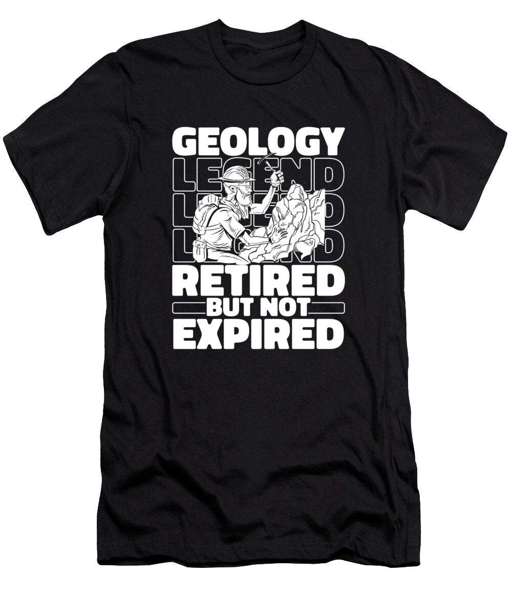 Geology Retired Geophysics Geologist Crazy Squirrel T-Shirt