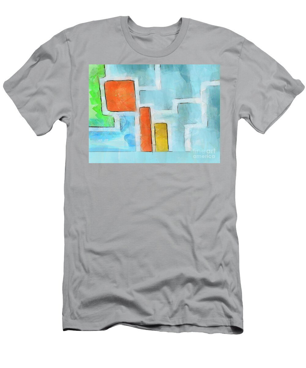 Geometric Abstract Pixel Chimp T-Shirt