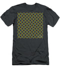 Geometric Art Deco Alternating Chevron Square Tile Pattern in Primary Colors N335 Holy Rock Design T-Shirt