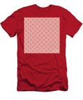 Geometric Art Deco Alternating Chevron Square Tile Pattern in Warm Fire Tones N205 Holy Rock Design T-Shirt