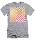 Geometric Art Deco Alternating Chevron Square Tile Pattern in Warm Fire Tones N432 Holy Rock Design T-Shirt