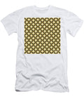 Geometric Art Deco Alternating Chevron Square Tile Pattern in Yellow N306 Holy Rock Design T-Shirt