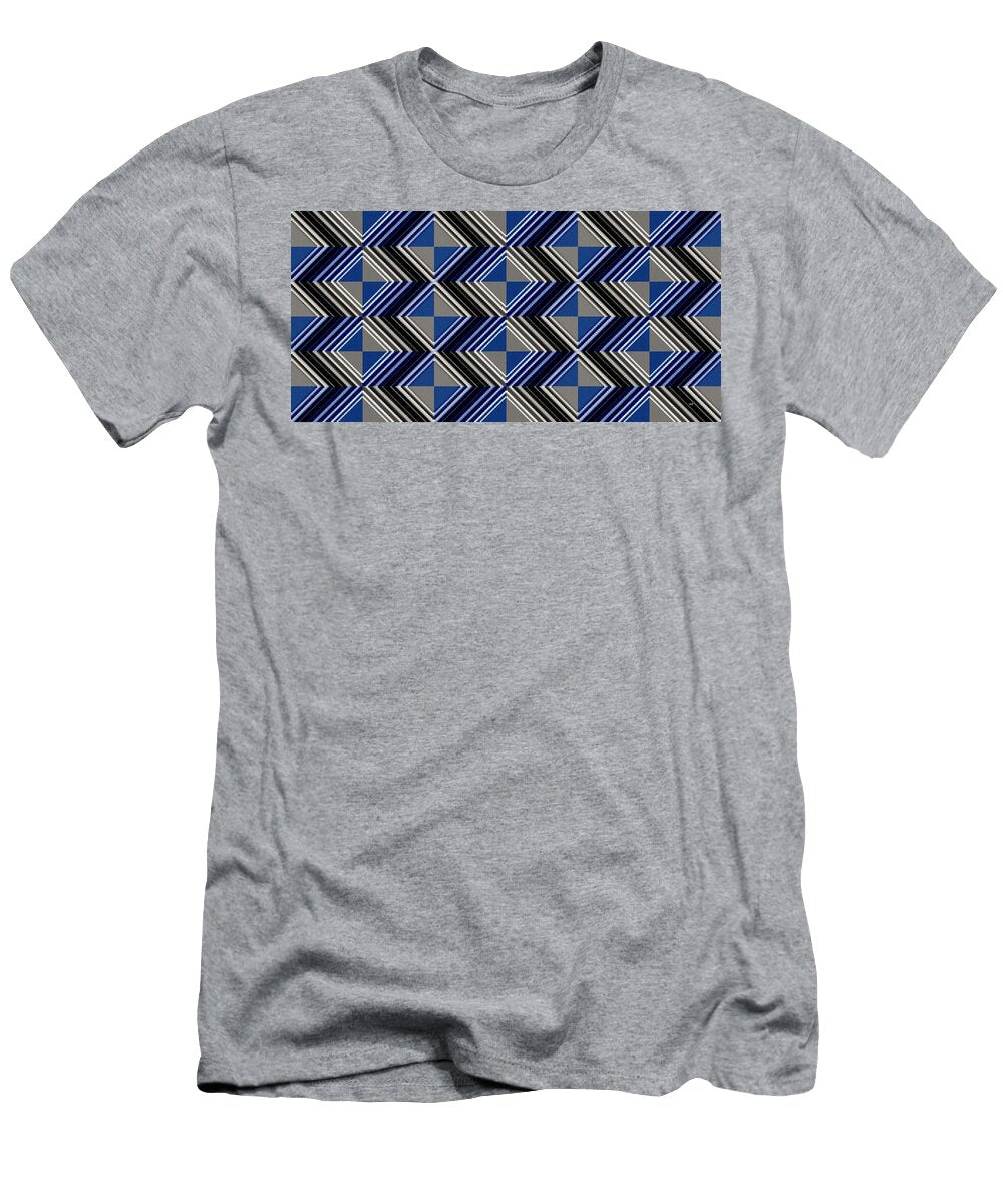 Geometric Blue Chevron Will Borden T-Shirt