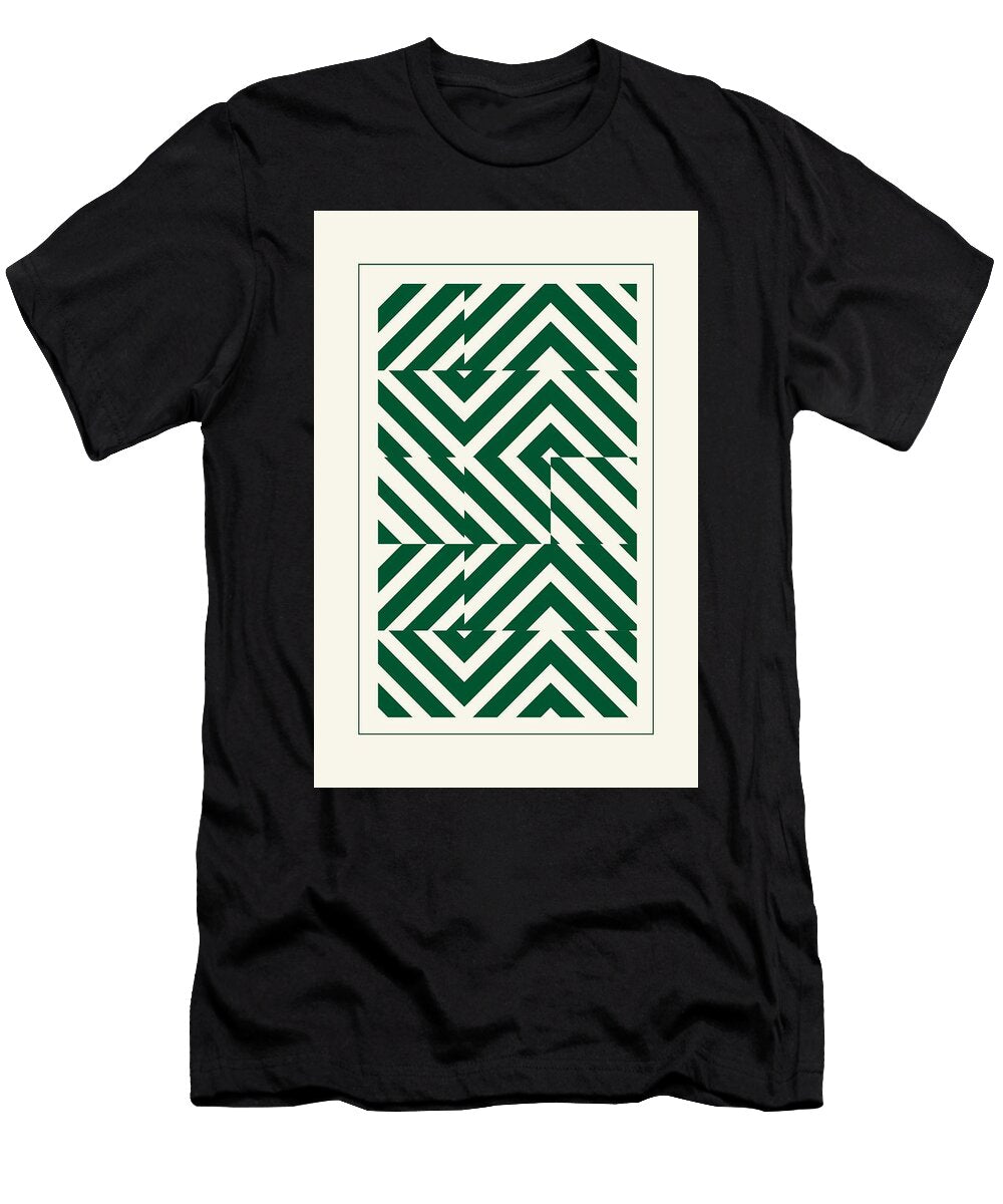 Geometric Chevron Pattern Bauhaus Artist T-Shirt
