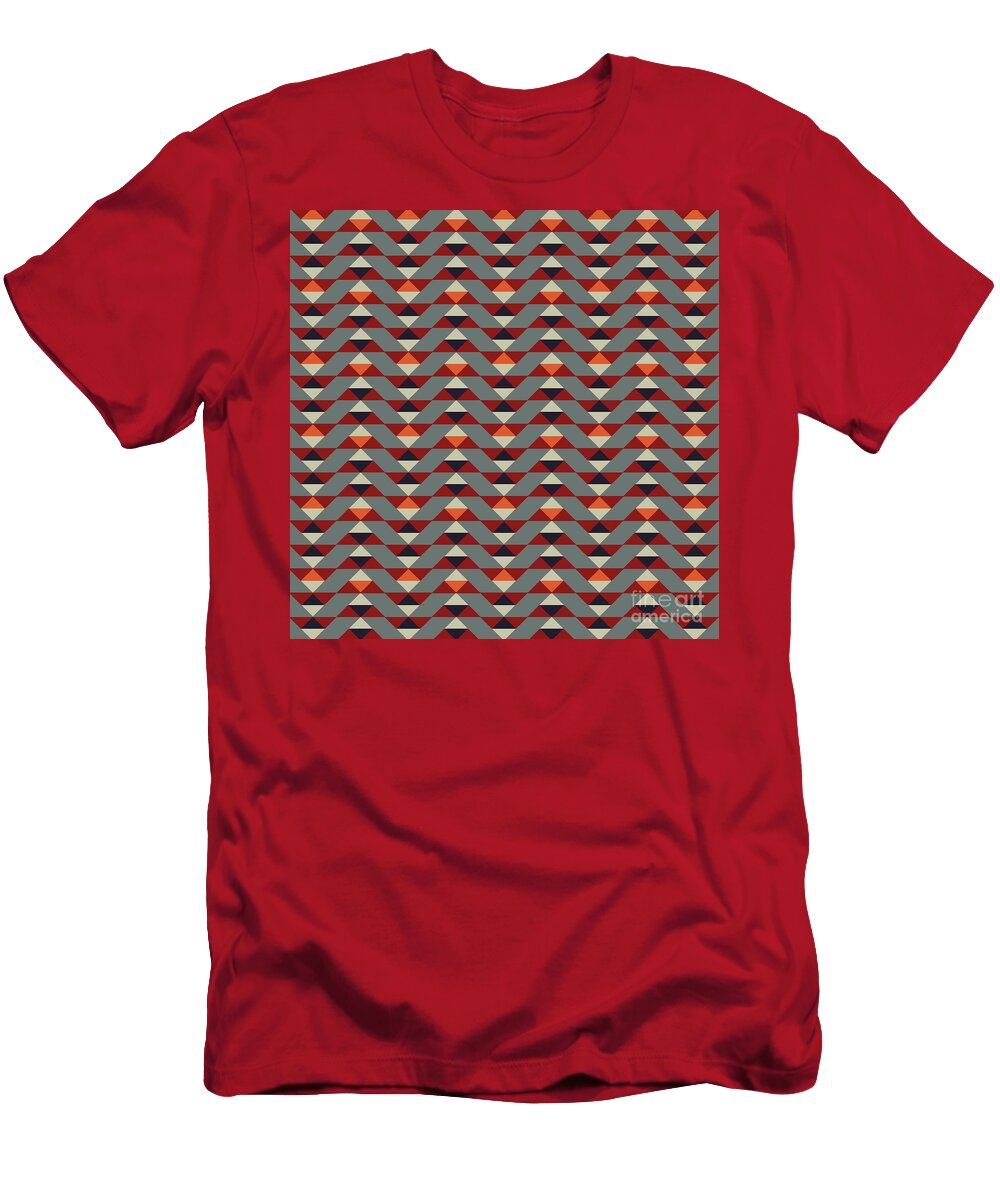 Geometric Chevron Pattern Tsveti Dinkova T-Shirt