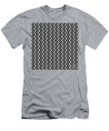 Geometric Chevron Zigzag Pattern in Gray N211 Holy Rock Design T-Shirt