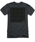 Geometric Inverse Chevron Diamond Dot Stripe Pattern in Crayon Rainbow Colors N146 Holy Rock Design T-Shirt