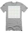 Geometric Inverse Chevron Diamond Dot Stripe Pattern in Crayon Rainbow Colors N523 Holy Rock Design T-Shirt