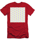 Geometric Inverse Heavy Upward Chevron Pattern in Primary Colors N742 Holy Rock Design T-Shirt