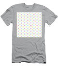 Geometric Inverse Light Upward Chevron Pattern in Primary Colors N111 Holy Rock Design T-Shirt